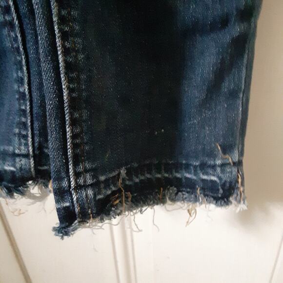 Levi's Overalls Blue Denim Women's Size 28 Side Zip Tapered Leg S40197 Cotton - Picture 5 of 15